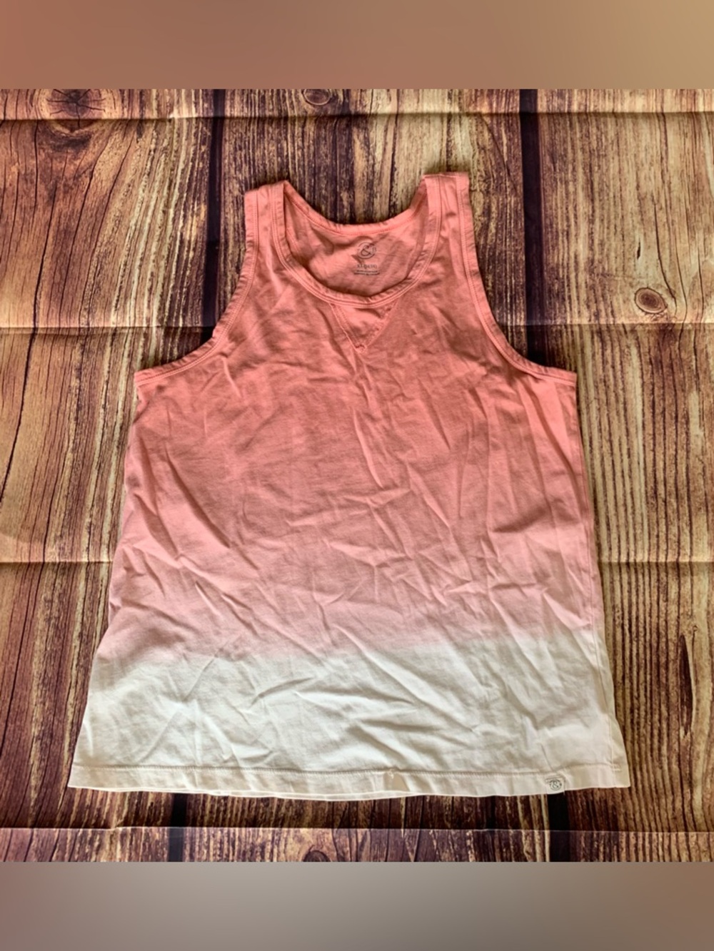 Treasure & Bond Women's Teen Sleeveless Ombre Multicolor Tank Top XL (14/16)